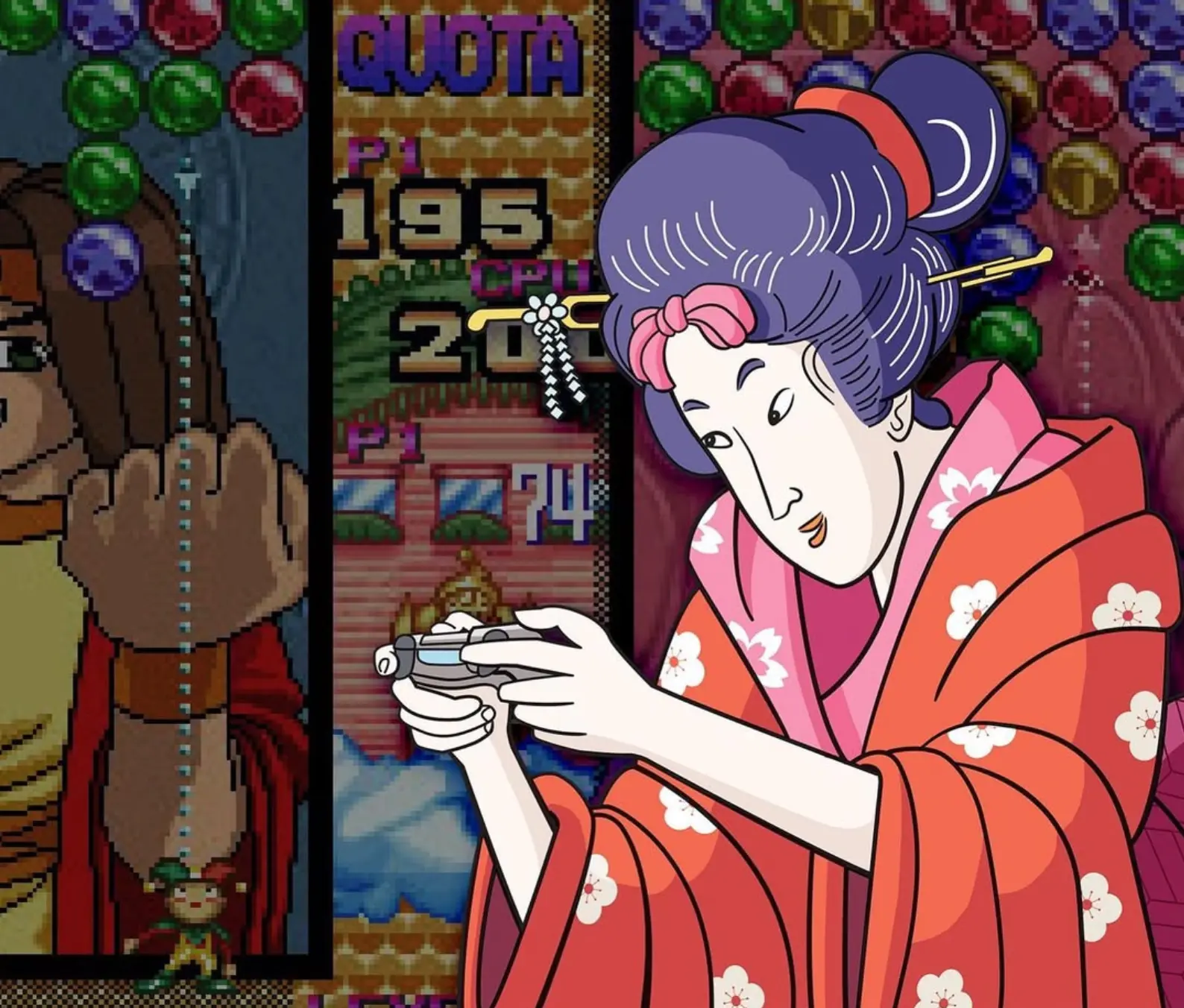 Bijin-Gamer is into classic puzzle games