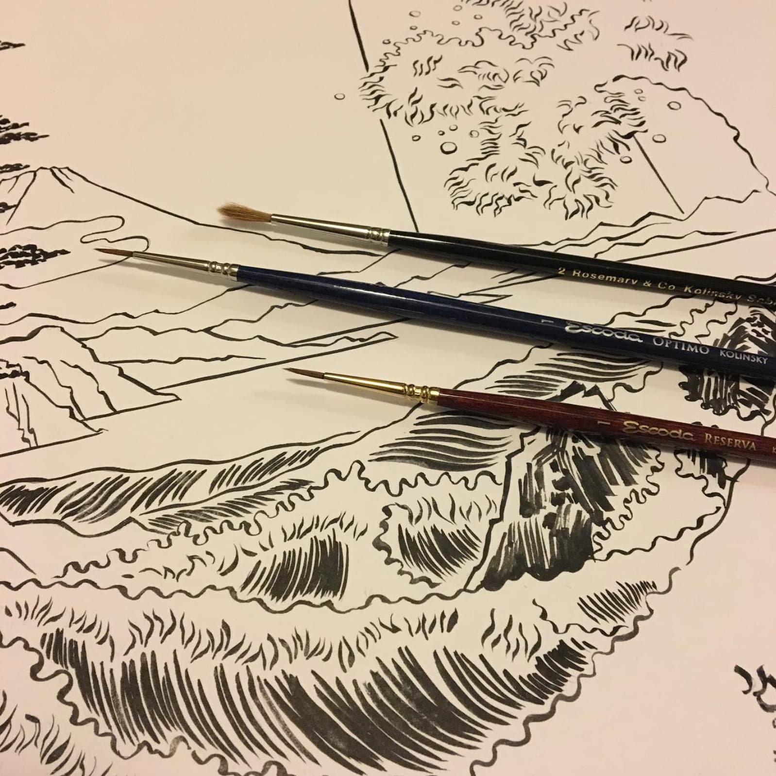 Brushwork for Longcat art