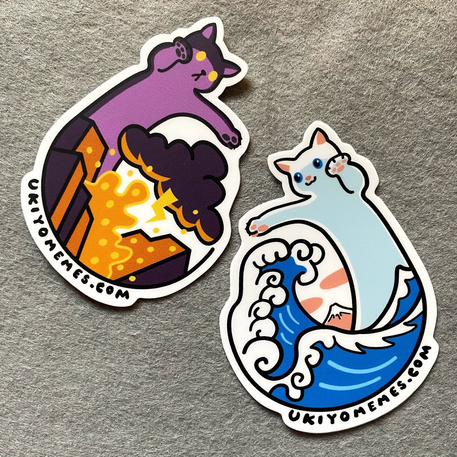 Longcat and Tacgnol - 2 sticker set